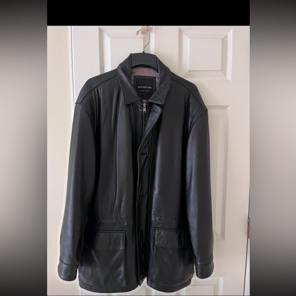 Marc New York Women's Classic Black Leather Jacket - Picture 2 of 2